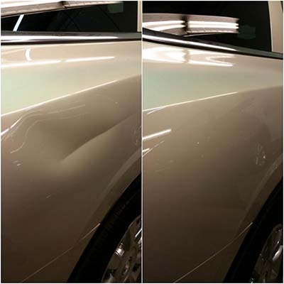 Car with crease